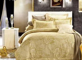 Luxury Peony Print Luxury 4-Piece Polyester Duvet Cover Sets