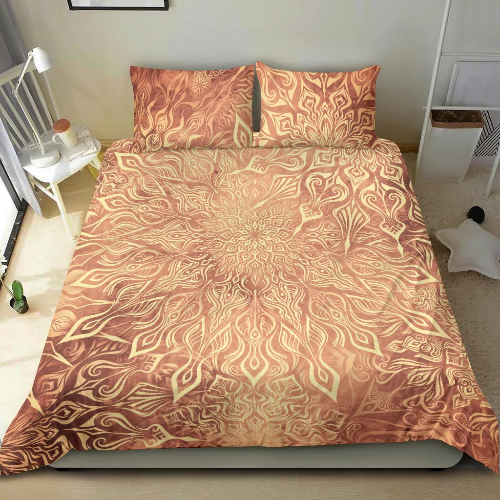 Mandala Collection - Foxy Orange | Bedding Set | Mandalazed