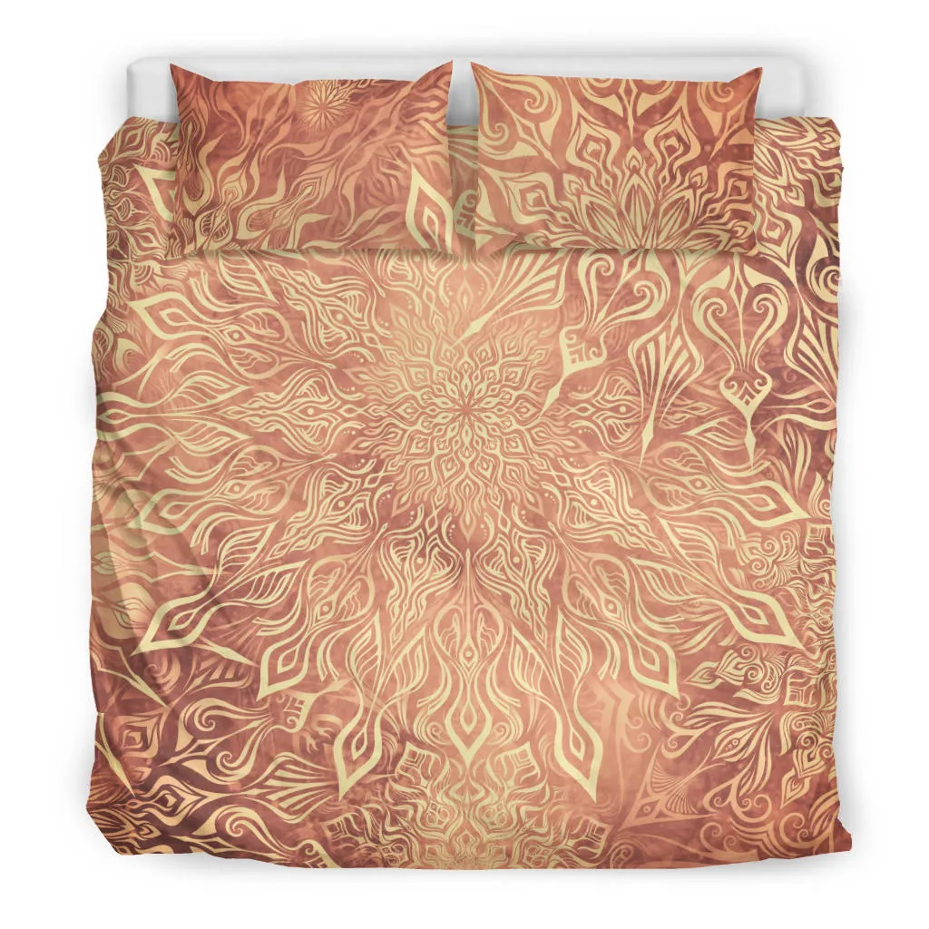 Mandala Collection - Foxy Orange | Bedding Set | Mandalazed