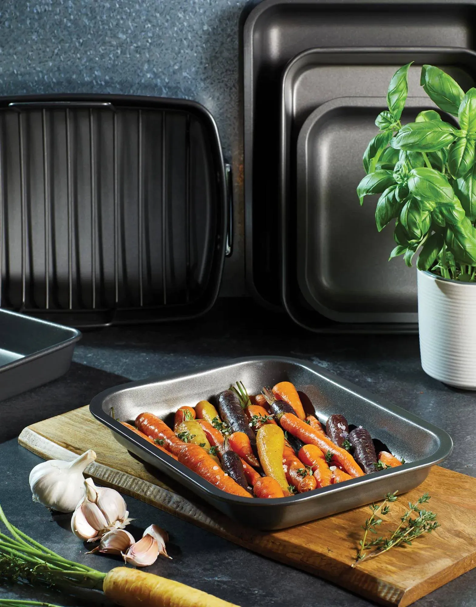 MasterClass Non-Stick Open Roasting Pan 27cm x 21cm x 4cm