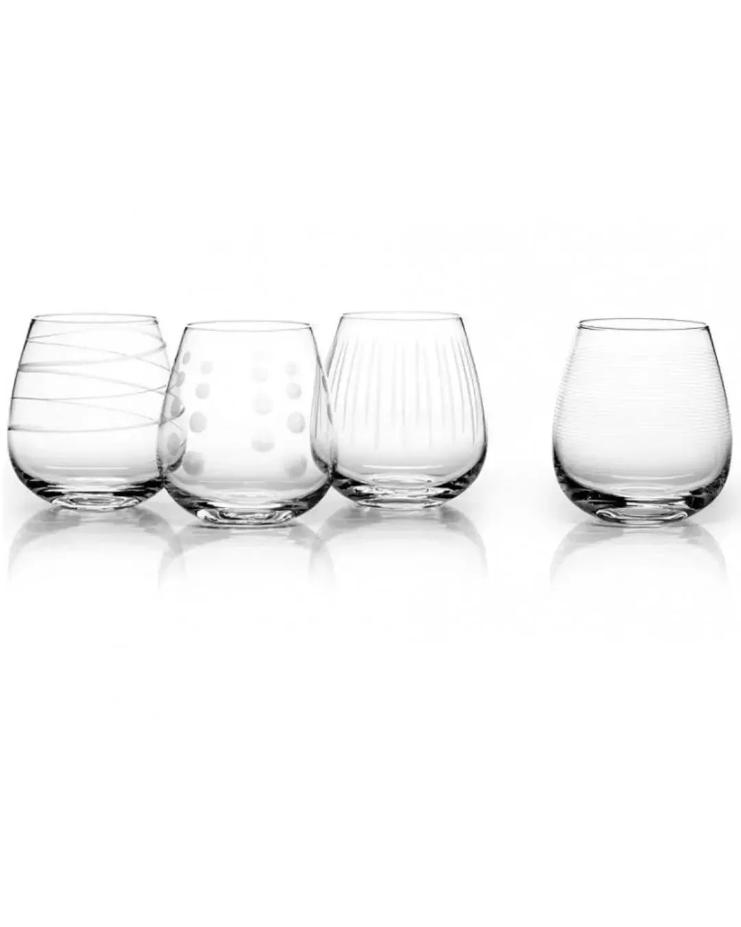 Mikasa Cheers Pack Of 4 Stemless Wine Glasses