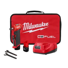 Milwaukee 2485-22 M12 FUEL™ 1/4" Right Angle Die Grinder 2 Battery Kit