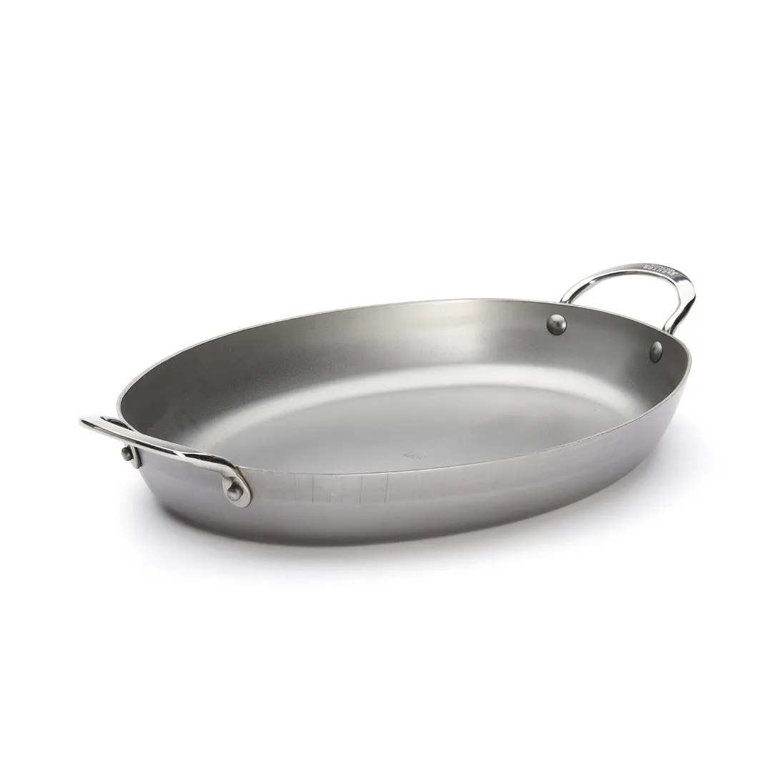 MINERAL B Carbon Steel Oval Roasting Pan