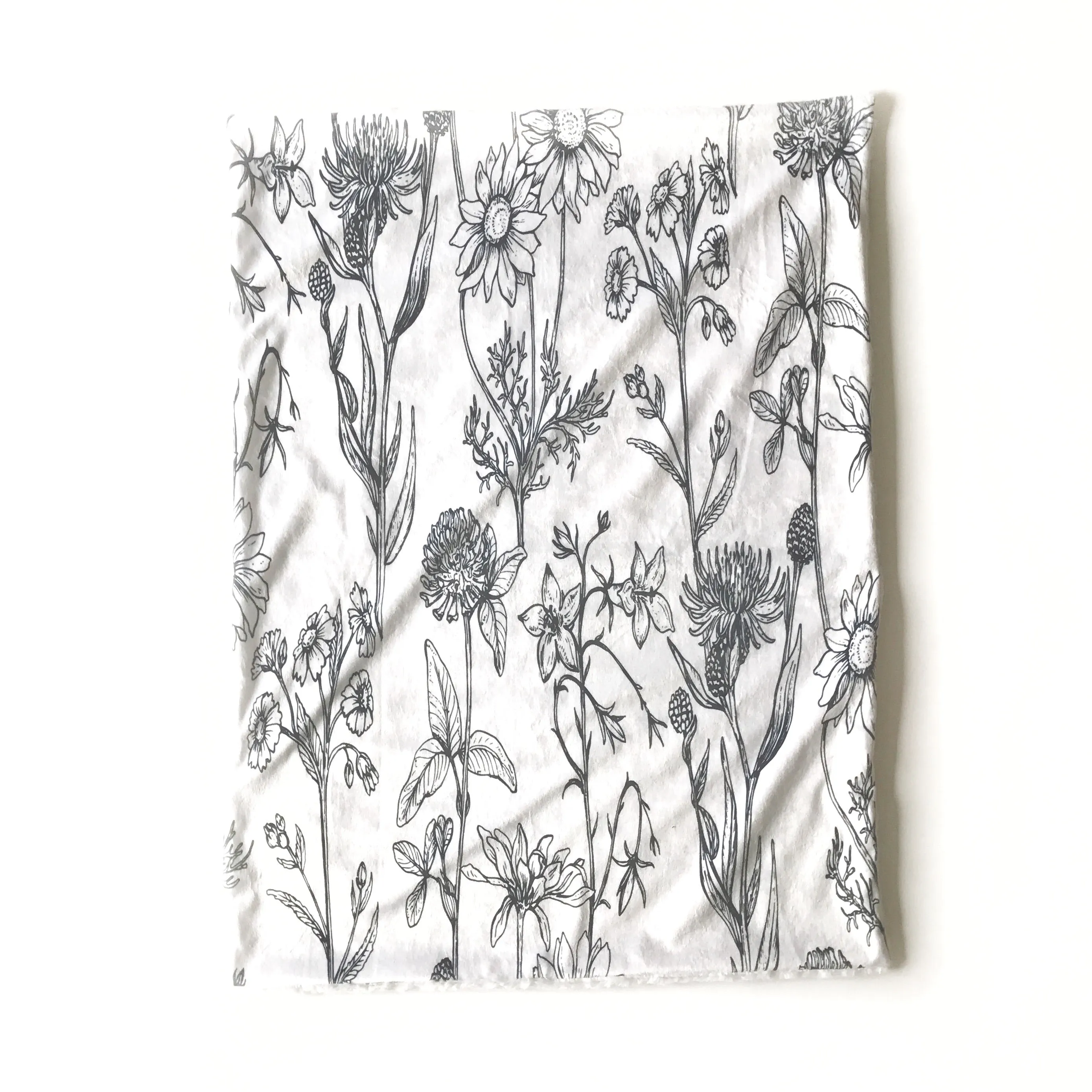 Minky Blanket - Botanical Floral