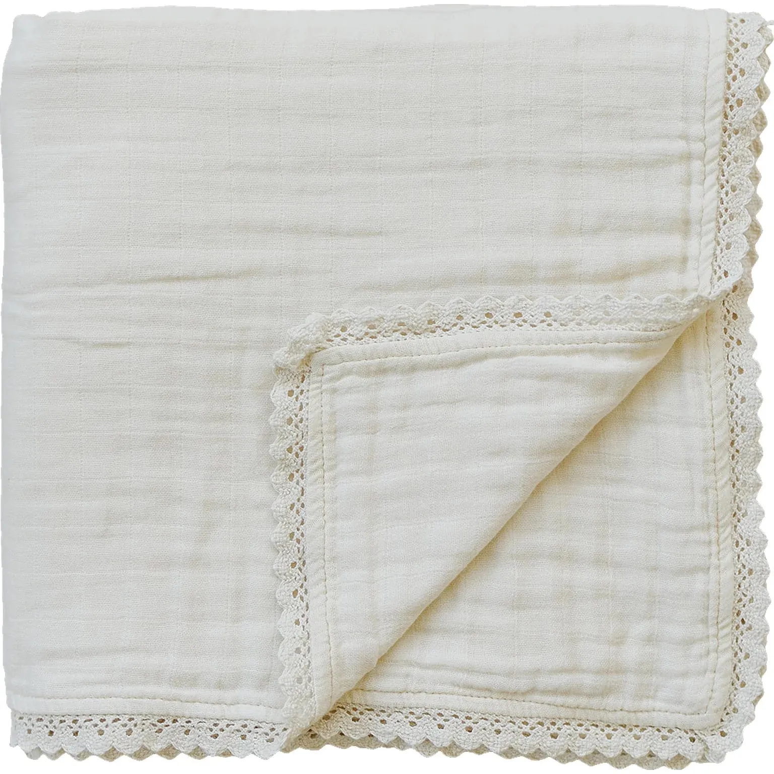 Muslin Quilt | Cream Lace