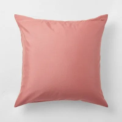 New - Euro Lyocell Cotton Blend Comforter Sham Rose - Casaluna