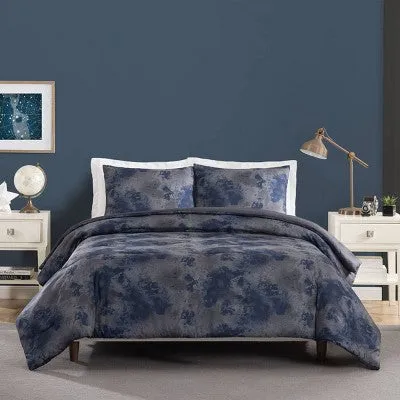 New - Full/Queen Teen Starry Comforter Set Blue/Gray/Purple - Makers Collective