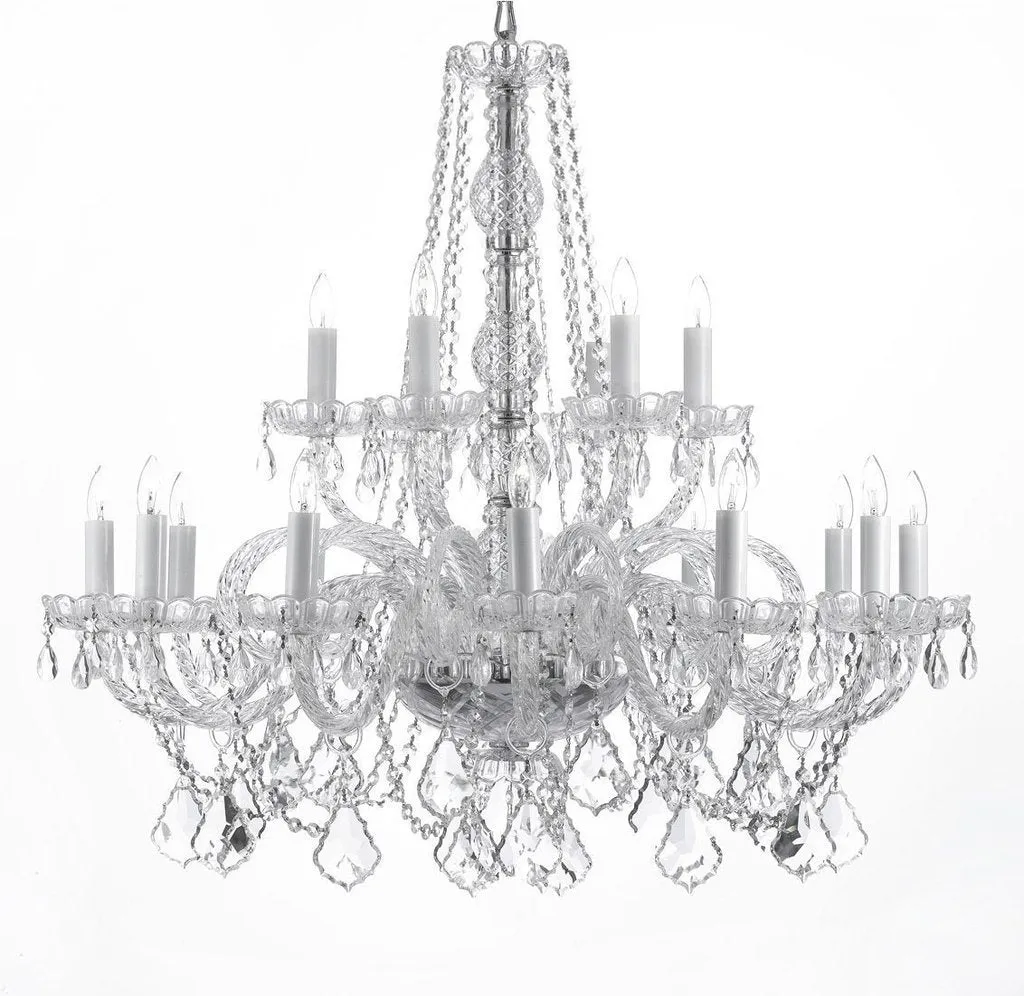 New Murano Venetian Style Crystal Chandelier Lighting H 38" x W 37" - A46-CS/385/9 9