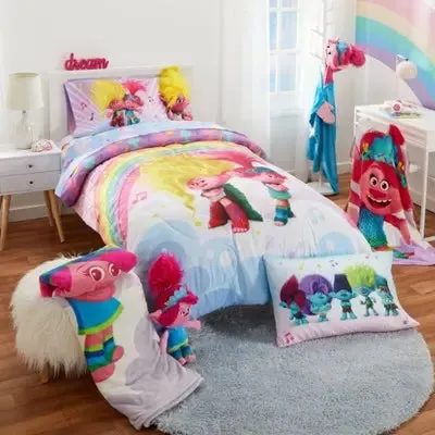 New - Twin Trolls 3 Reversible Kids' Comforter