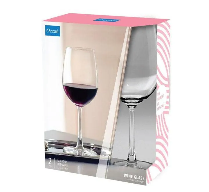 Ocean Madison Stemware Glass 425ml 2pc Set