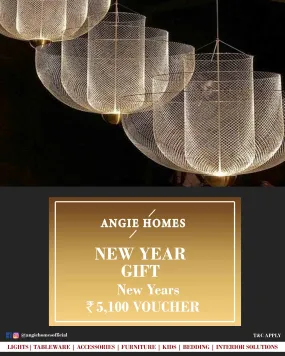 Online New Year Gift Card Voucher for Chandelier Lights