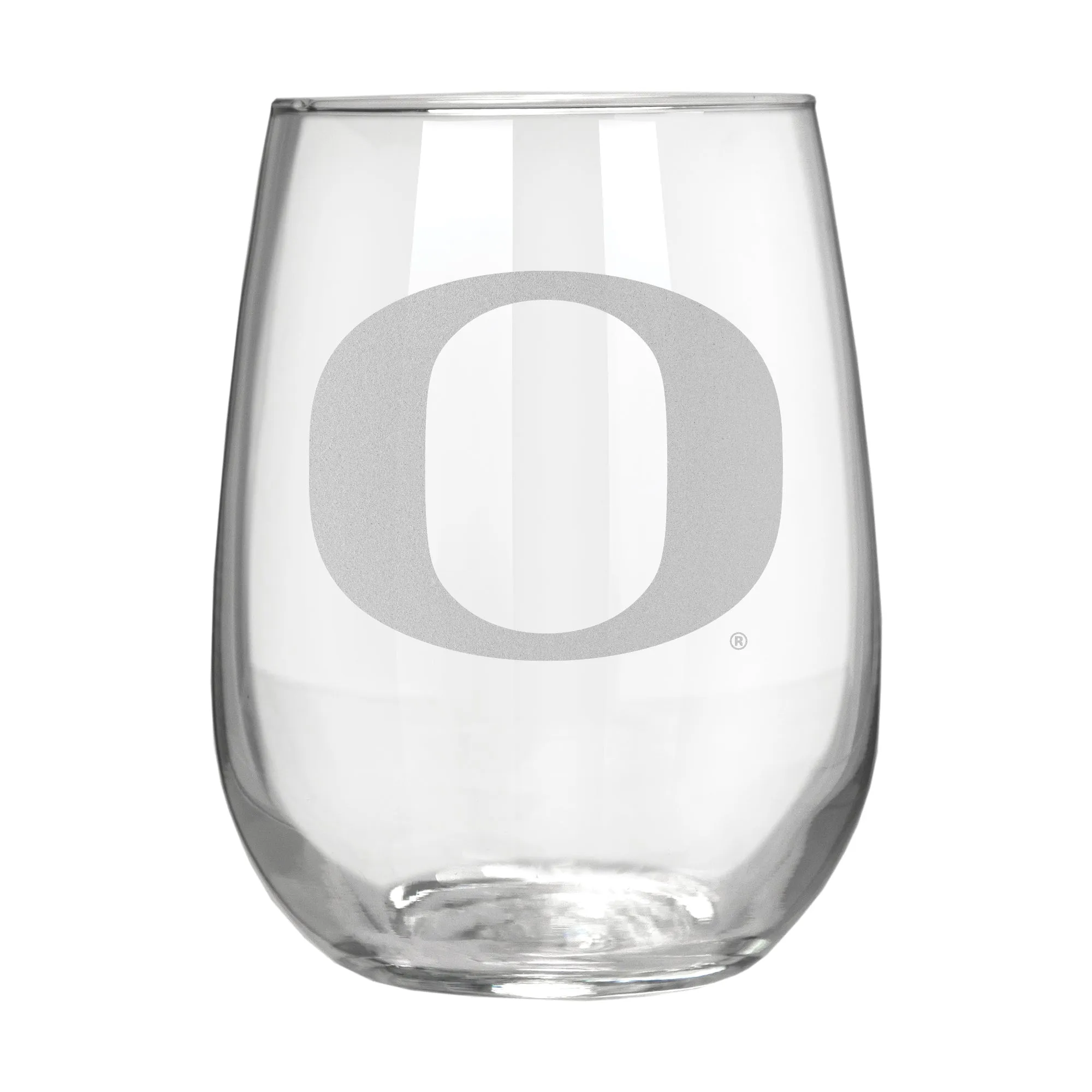 Oregon Ducks 17 oz. Stemless Wine Glass