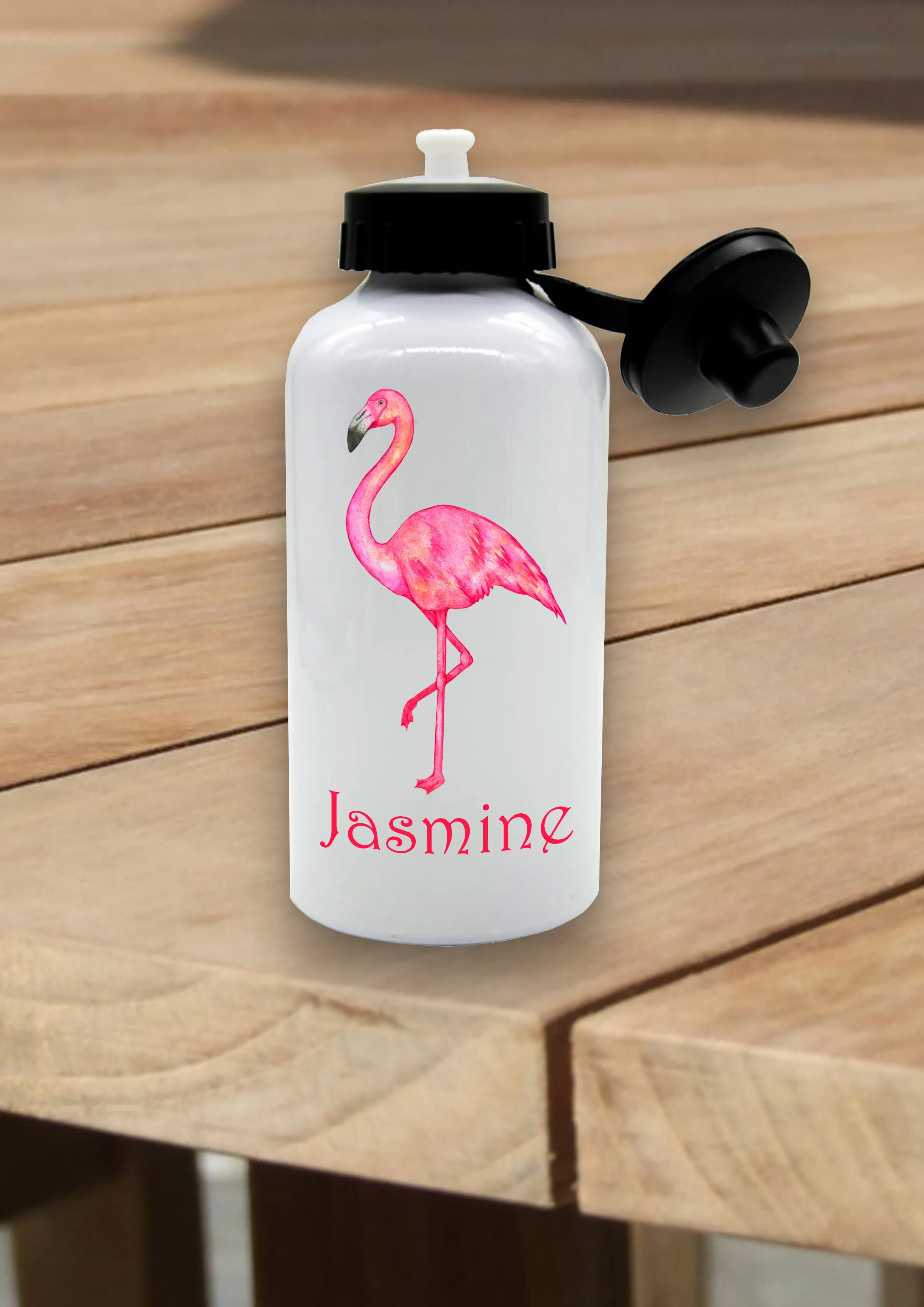 Personalised Flamingo Water Bottle