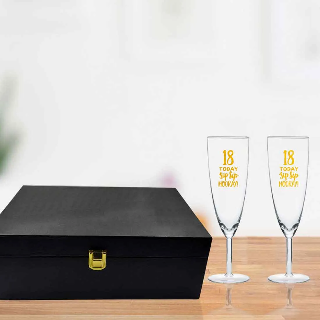 Personalized Champagne Glass 18th Birthday Gifts Idea - Sip Sip Hooray