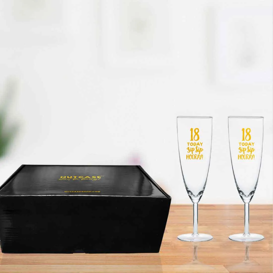 Personalized Champagne Glass 18th Birthday Gifts Idea - Sip Sip Hooray