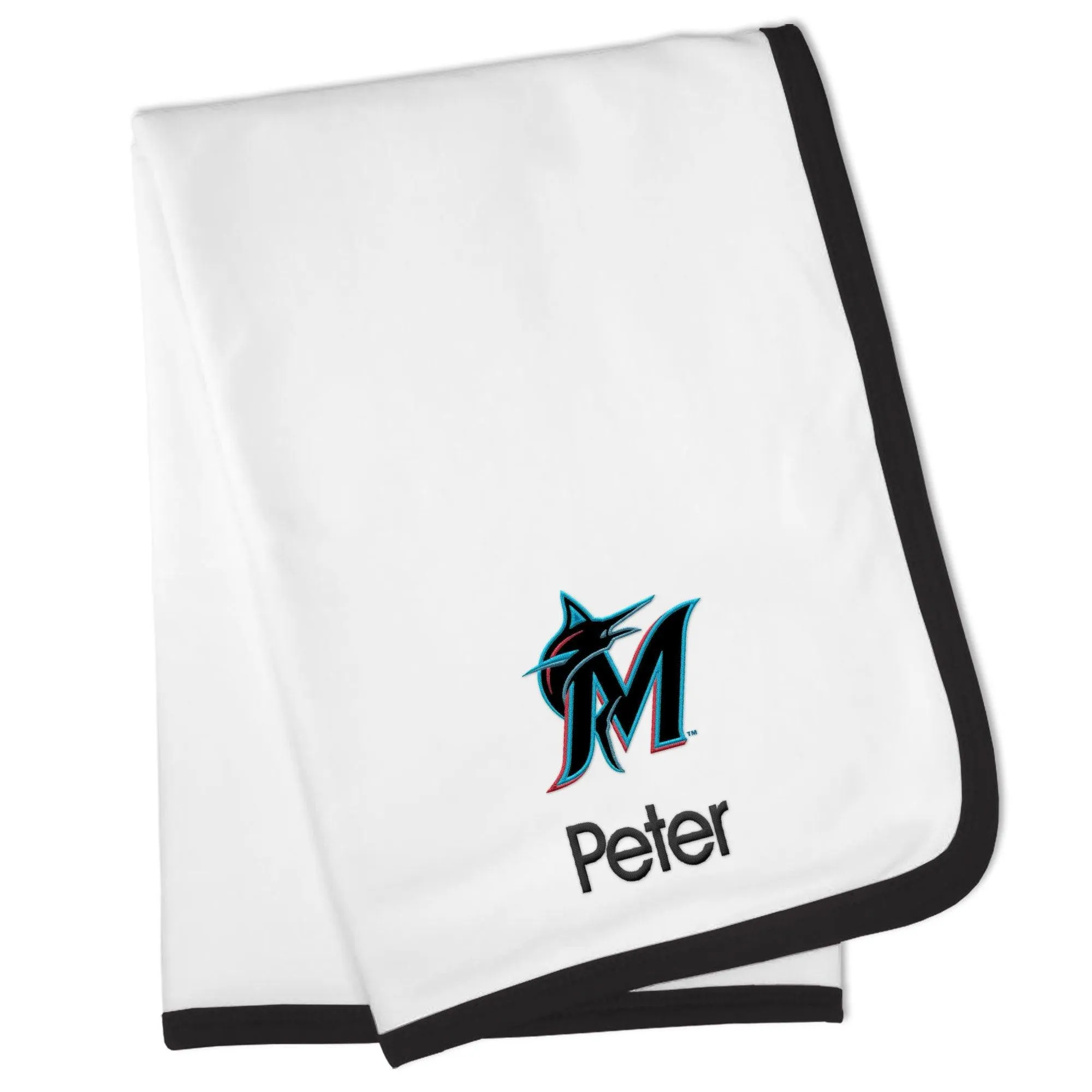 Personalized Miami Marlins Blanket