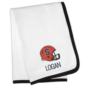 Personalized Syracuse Orange Helmet Blanket