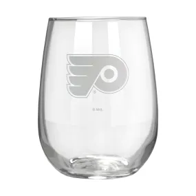 Philadelphia Flyers 17 oz. Stemless Wine Glass