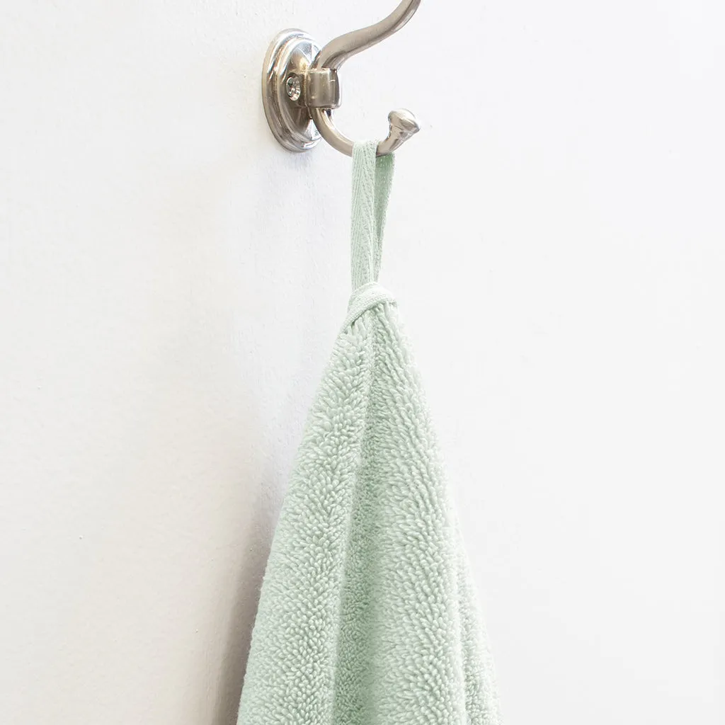 Plush Mint Green Washcloth