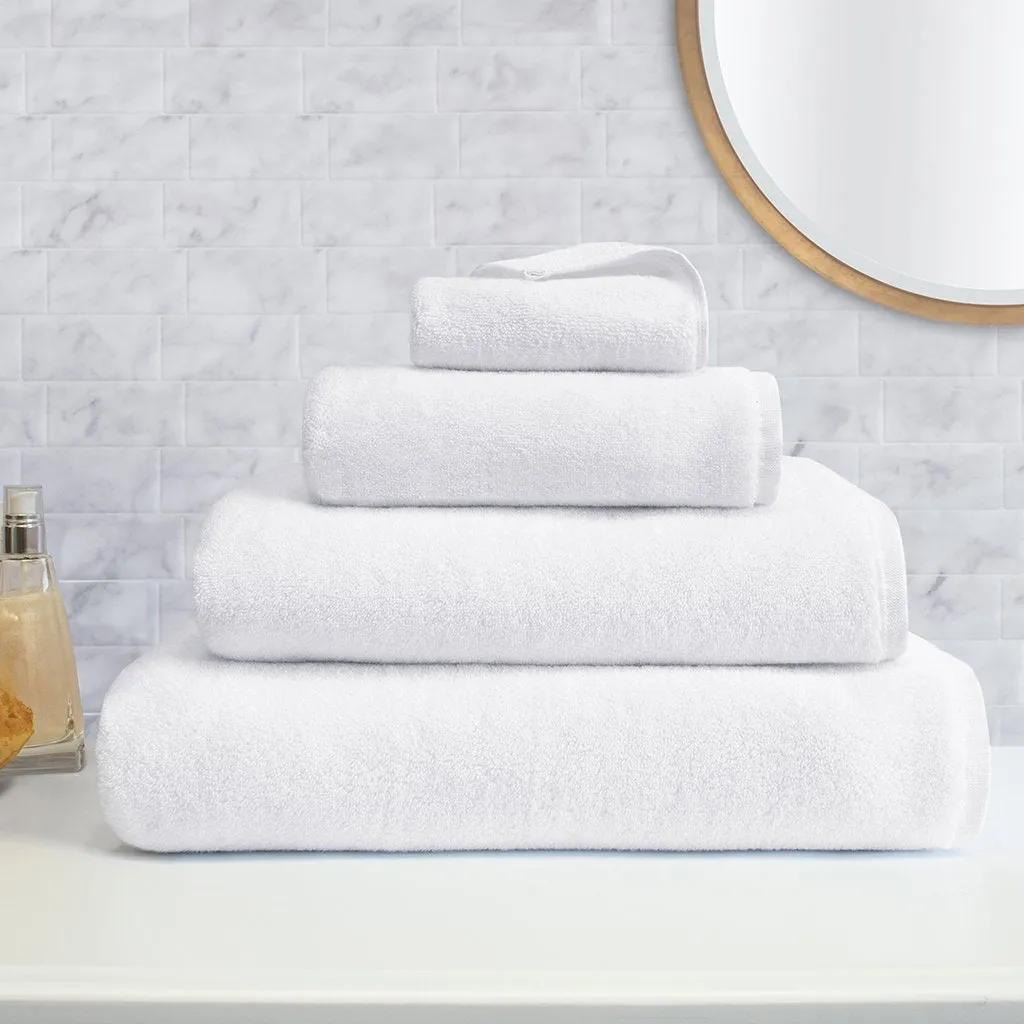 Plush White Hand Towel