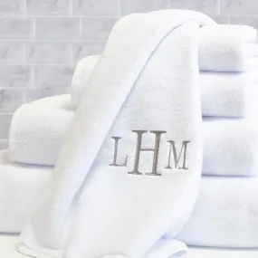 Plush White Hand Towel