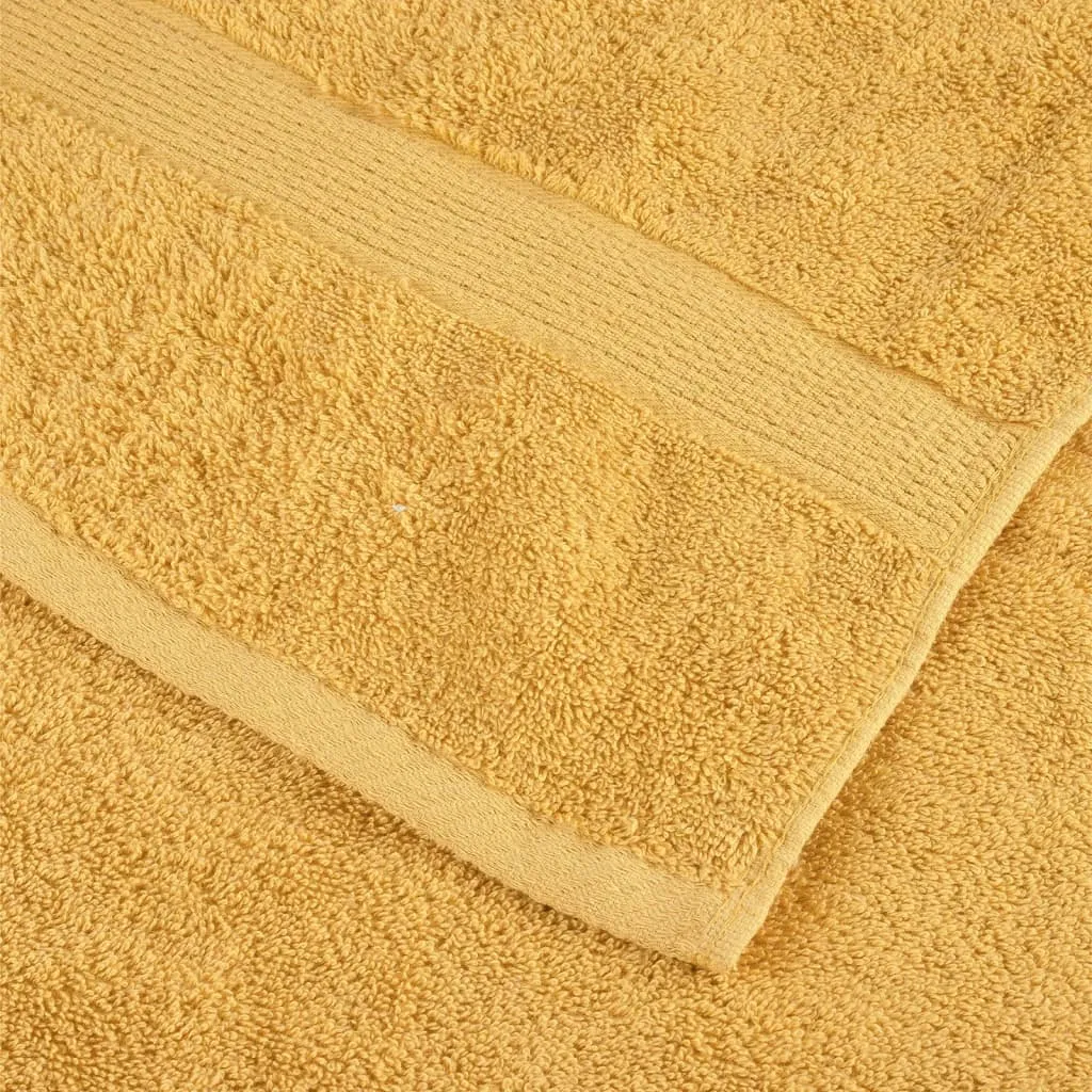 Premium Bath Towels 4pcs Gold 100x150cm 600gsm 100% Cotton