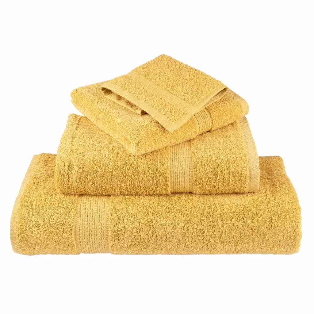 Premium Bath Towels 4pcs Gold 100x150cm 600gsm 100% Cotton