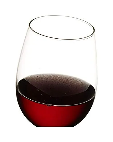 PrimeWorld Rock Red Wine White Wine, Multipurpose Goblet Set, Lead Free Glass, Dishwasher Safe (4)