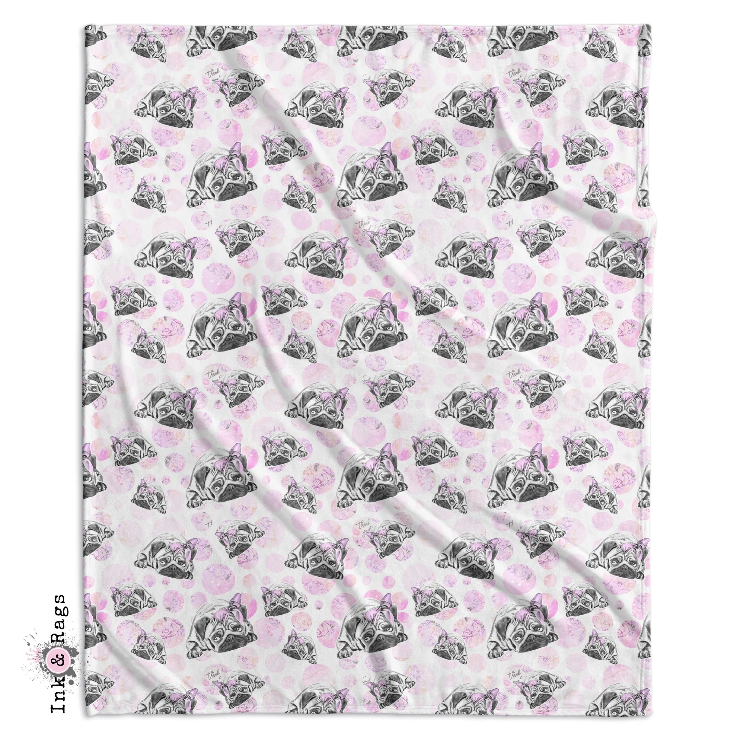 Pug Love A Girls Best Friend Fashion Crib and Toddler Bedding Collection