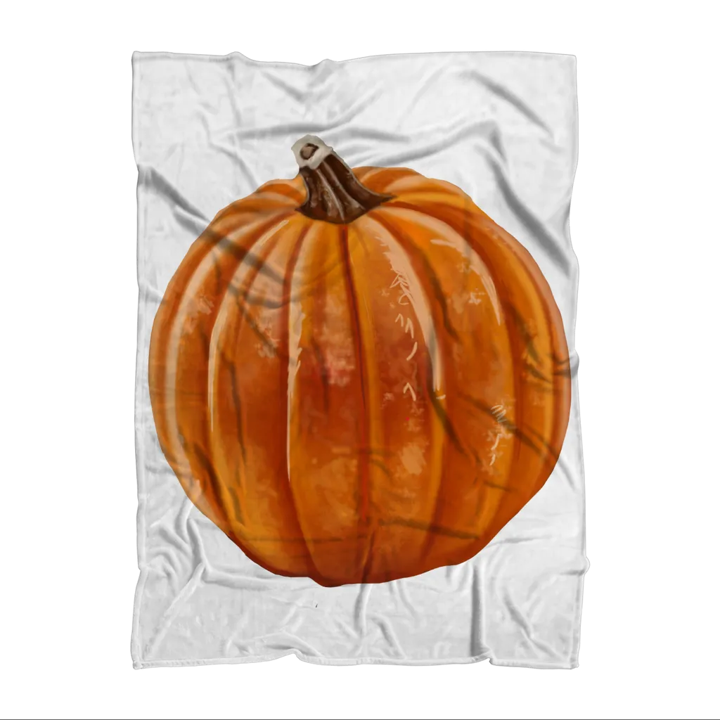 Pumpkin Sublimation Throw Blanket