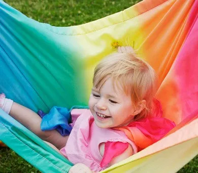 Pure Silk Rainbow Baby Blanket - Sarah Silks