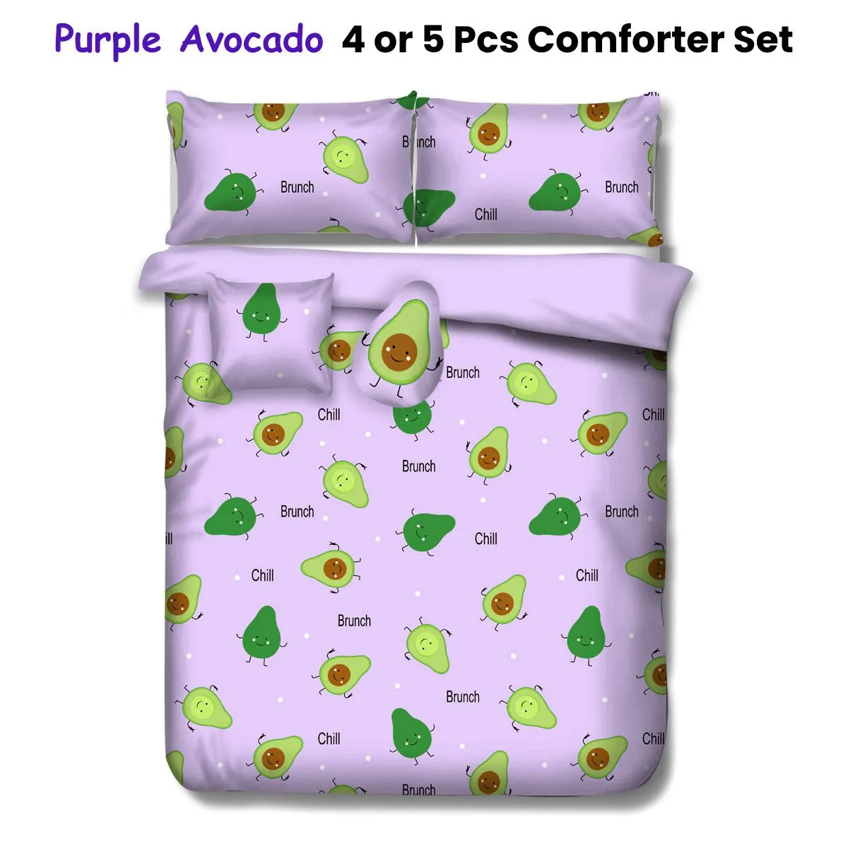 Purple Avocado Kids Advventure 5 Pcs Comforter Set King