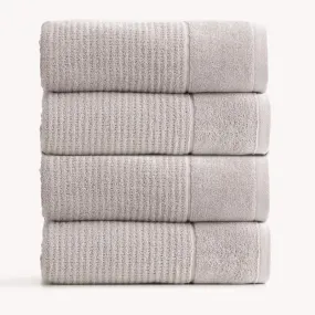 Renee Taylor Cambridge Textured 4 Piece Pumice Stone Bath Towel Pack