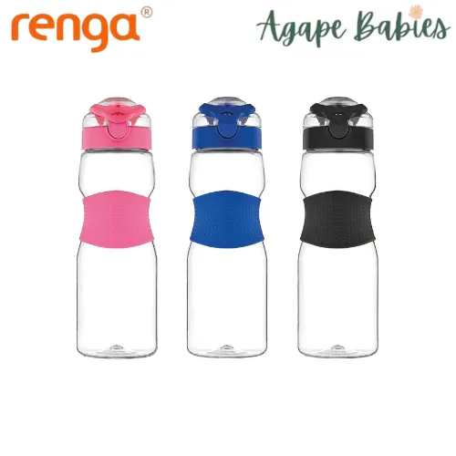 Renga Saga Tritan Water Bottle With Silicone Sleeve - 730ML - 3 Variant