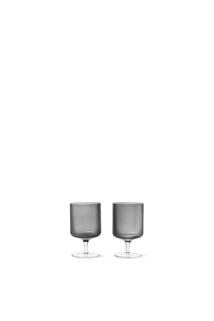 Ripple Wine Glasses by Ferm Living - Set of 2