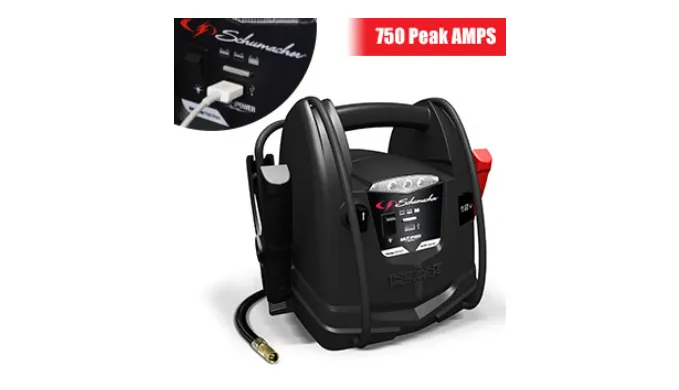 Schumacher Emergency Car Jump Starter & Air Compressor - Ships Next Day!