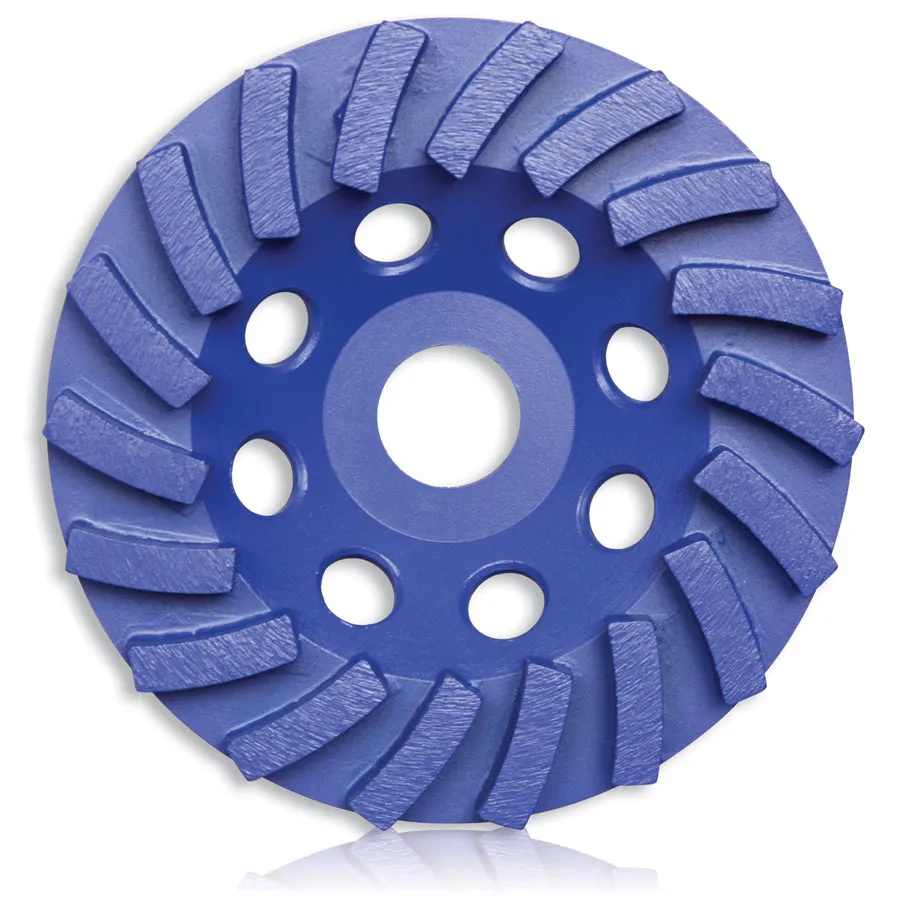 Segmented Turbo Cup  Grinding Wheel - 180 x 8 x 18T x 22.23 Middle Bond 80/100