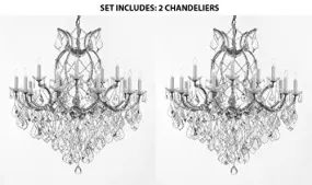 Set Of 2 - Maria Theresa Chandelier Crystal Lighting Chandeliers H38" X W37" - 2Ea A83-Cs/1/21510/15 1