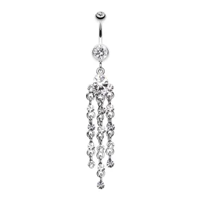 Shimmering Chandelier Belly Ring