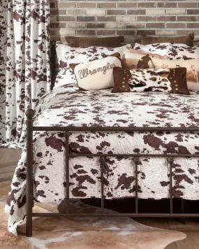 Southwestern Soft Wrangler Cowhide Quilt Set