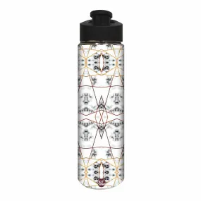 Stainless Steel Water Bottle -  Black and White Marble