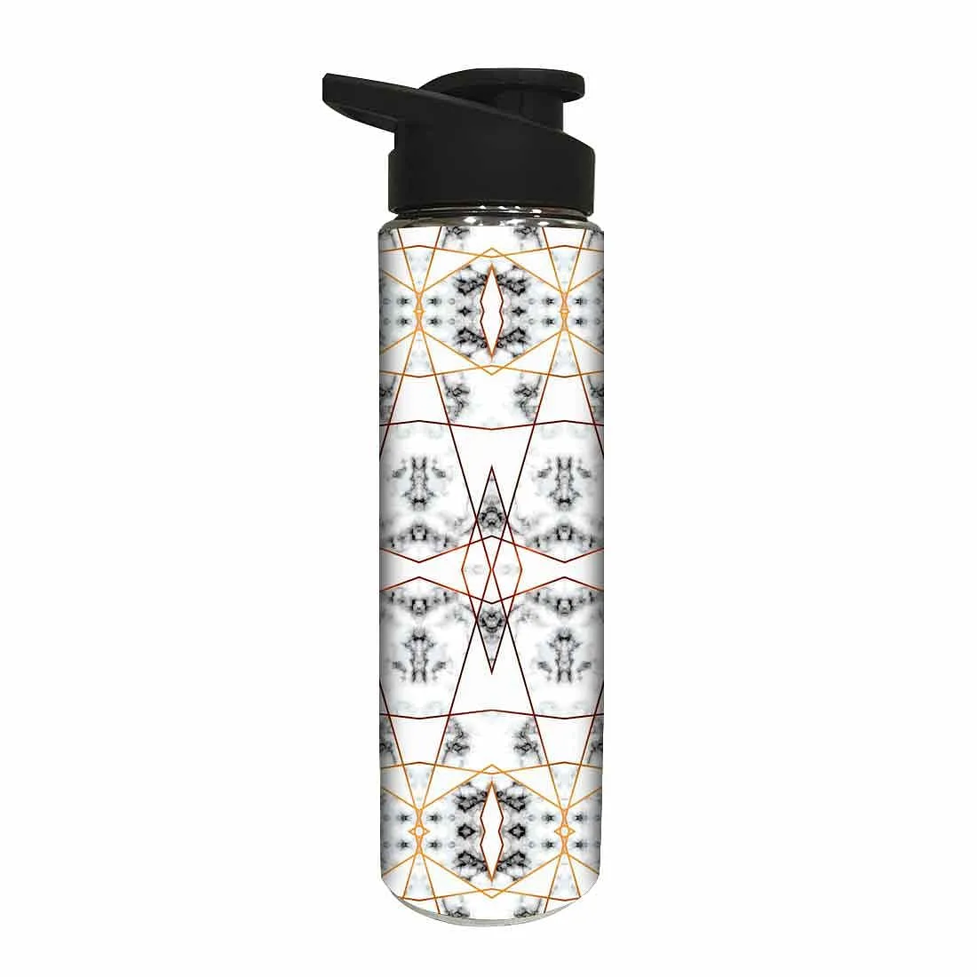 Stainless Steel Water Bottle -  Black and White Marble