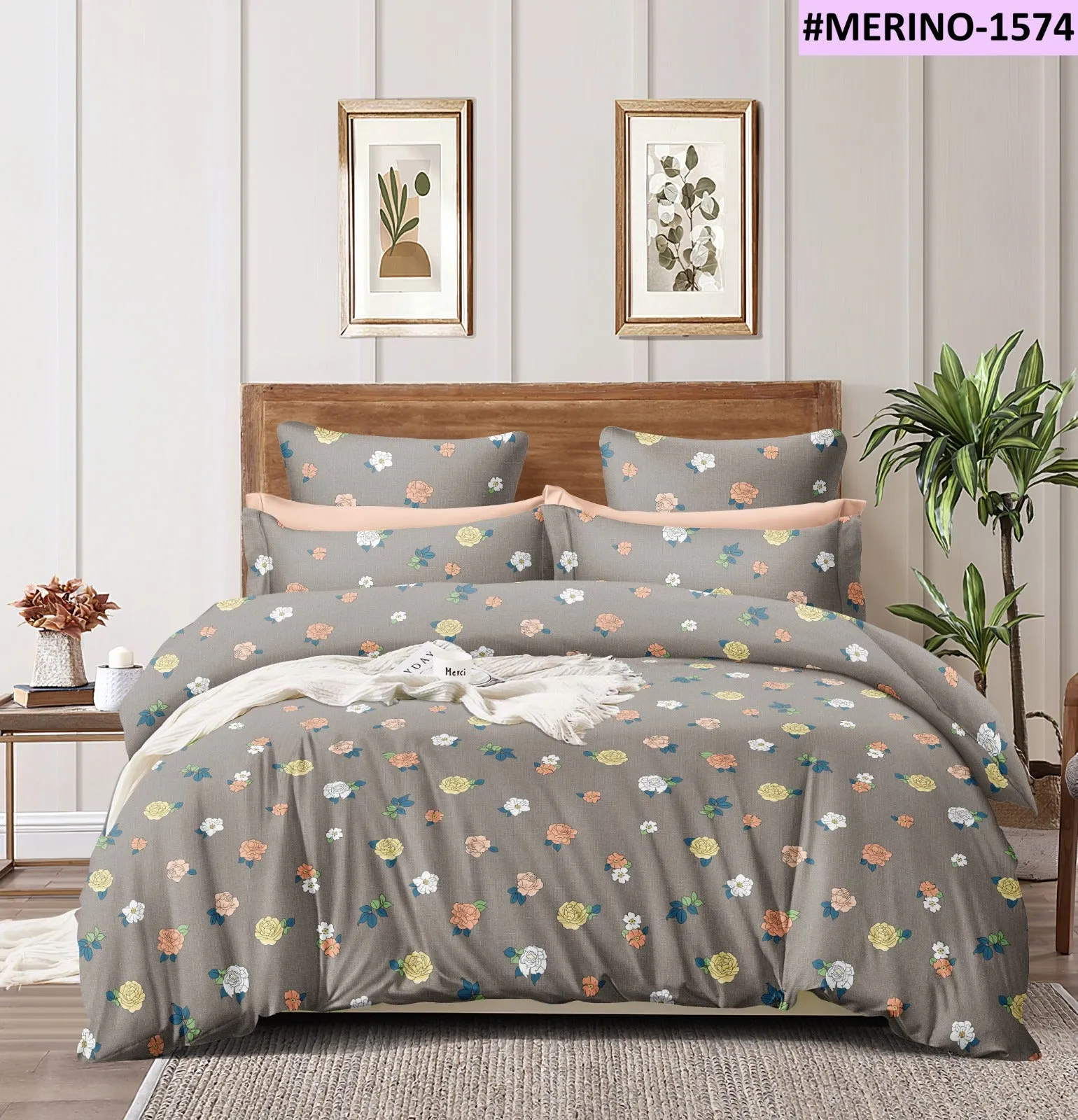 Super Soft Blossom Design Ac Comforter Set (4 pc Set)