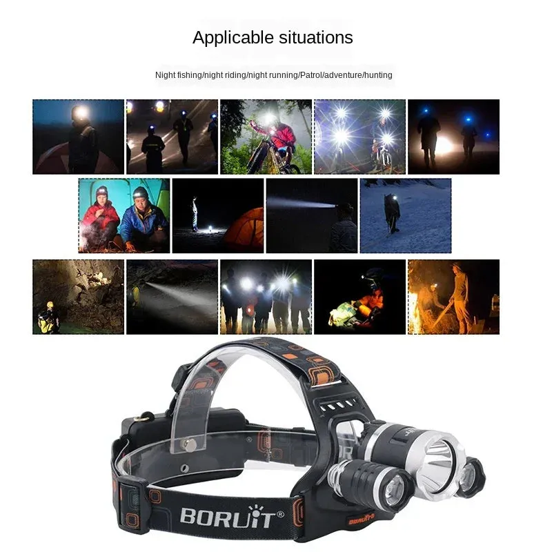 T6 Super Bright Headlamp USB Rechargeable Led Zoom Adjustable Headlamp Torch Fishing Hunting Camping Portable Flashlight Lantern