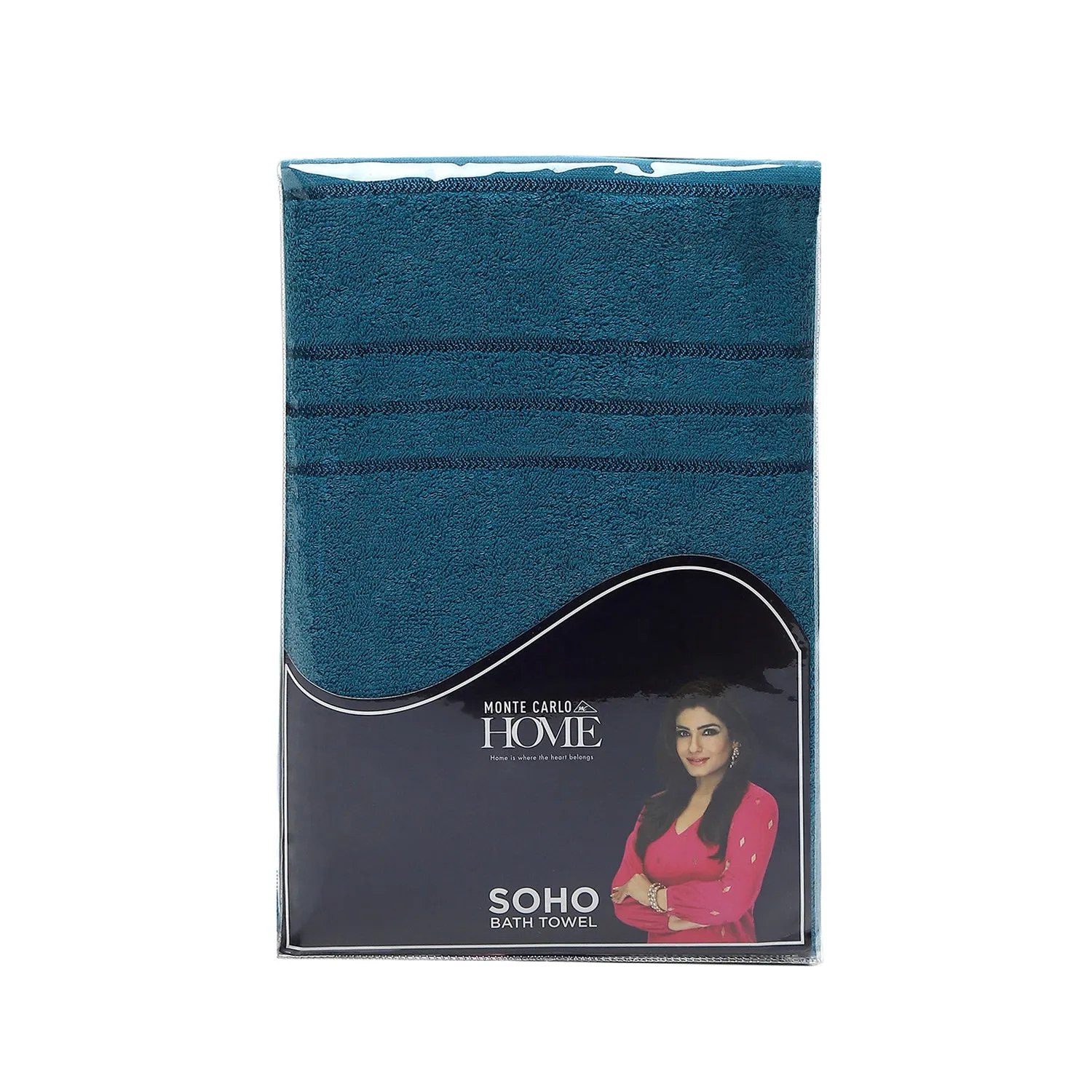 Teal Blue Cotton 350 GSM Bath Towel