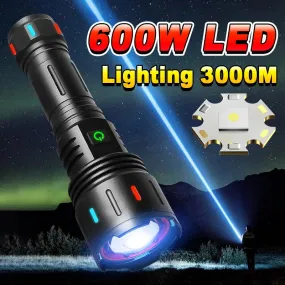 Ultra Powerful Led Flashlight 18650 Tactical Torch Type C Rechargeable Flash Lights XHP360 Camping Lantern Waterproof Hand Lamp