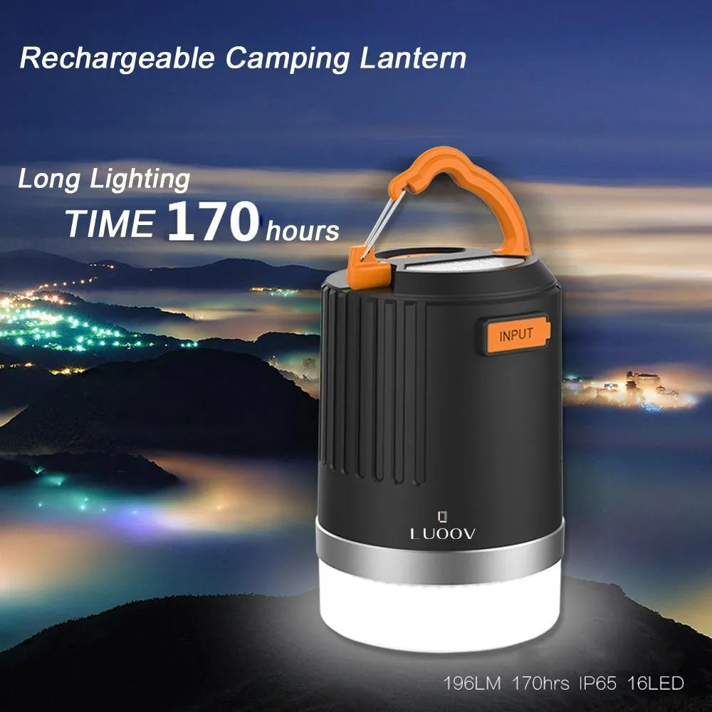 USB Rechargeable LED Camping Light, Tent Lantern,Solar Lantern