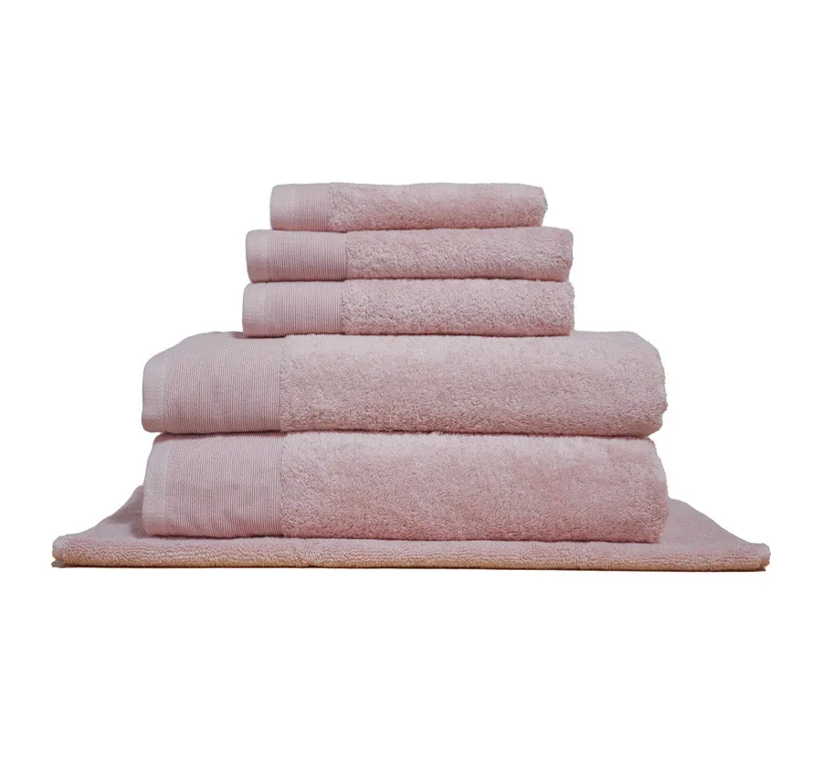 Vida Organic 630GSM Bath Towel Range Soft Pink