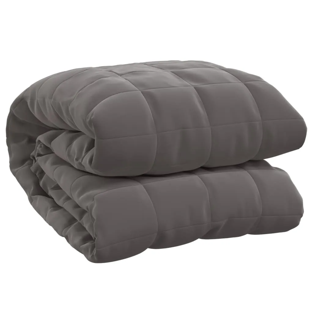 Weighted Blanket Grey 135x200 cm Single 6 kg Fabric