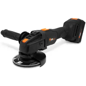 WEN 20944 20V Max Brushless Cordless 4-1/2-Inch Angle Grinder with 4.0Ah Lithium-Ion Battery and Charger